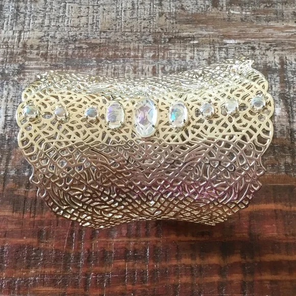 Kendra Scott Erika Wide Cuff Rhinestone Adjustable Bracelet